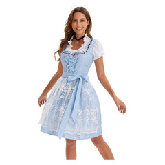 Damen Oktoberfest Kleid Cosplay Kostüm Outfits Halloween Faschingskostüm Münchner Bierfest