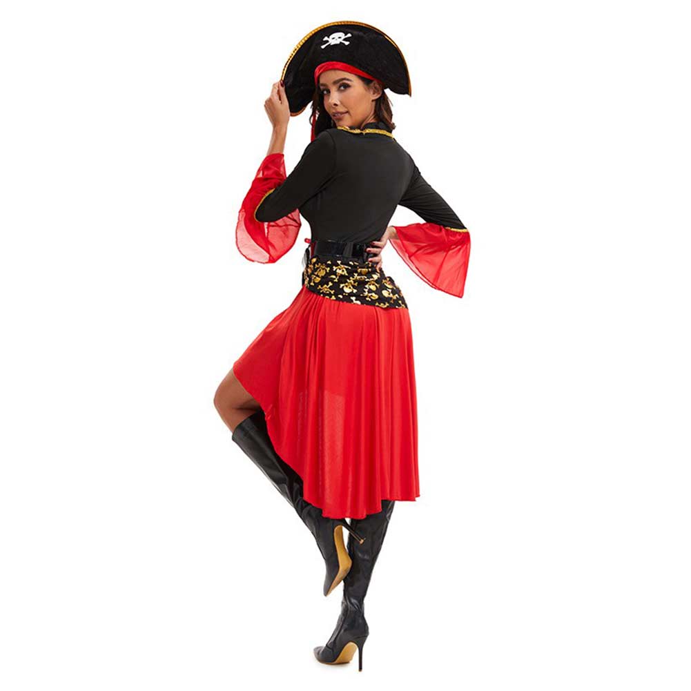 Damen Pirat Cosplay Kostüm Outfits Halloween Karneval Anzug