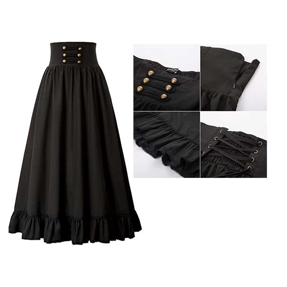 Damen Retro Renaissance Kleid Umhang Cosplay Kostüm Outfits Halloween Karneval Anzug