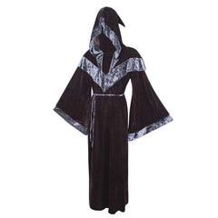 Damen Robe mit Kapuze Cosplay Kostüm Outfits Halloween Karneval Kostüm Hexen und Zauberer