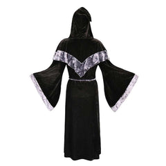 Damen Robe mit Kapuze Cosplay Kostüm Outfits Halloween Karneval Kostüm Hexen und Zauberer