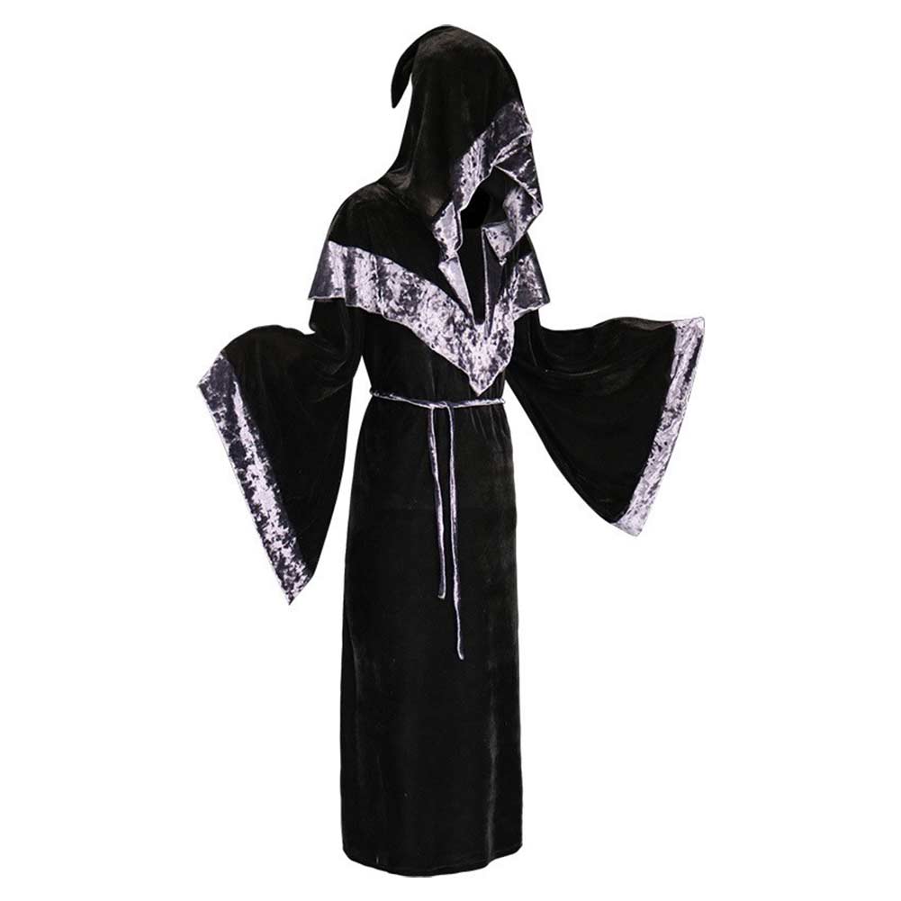 Damen Robe mit Kapuze Cosplay Kostüm Outfits Halloween Karneval Kostüm Hexen und Zauberer