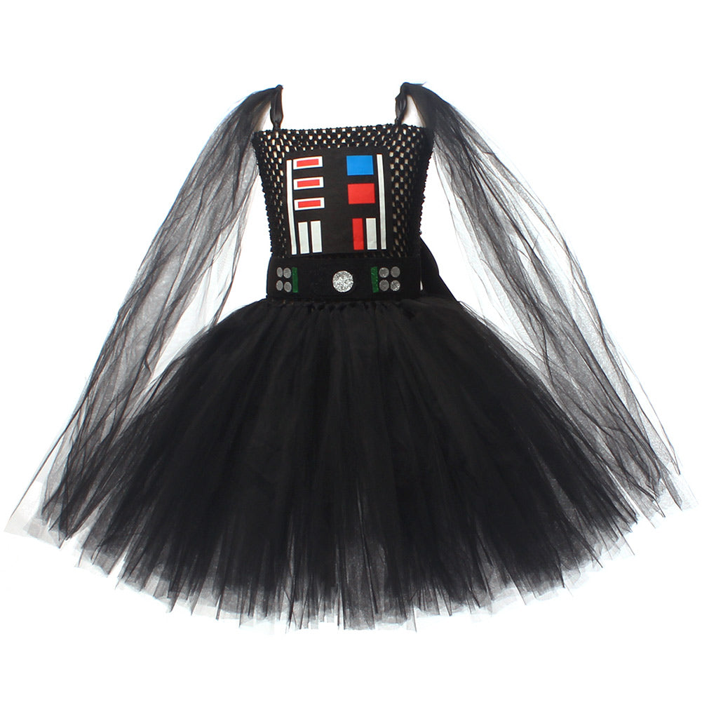 Darth Vader Kinder Mädchen Jedi TuTu Kleid Cosplay Kostüm Outfits Halloween Karneval Anzug