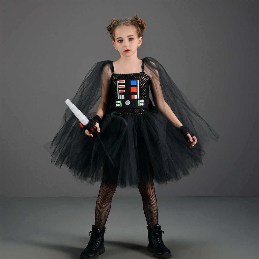 Darth Vader Kinder Mädchen Jedi TuTu Kleid Cosplay Kostüm Outfits Halloween Karneval Anzug