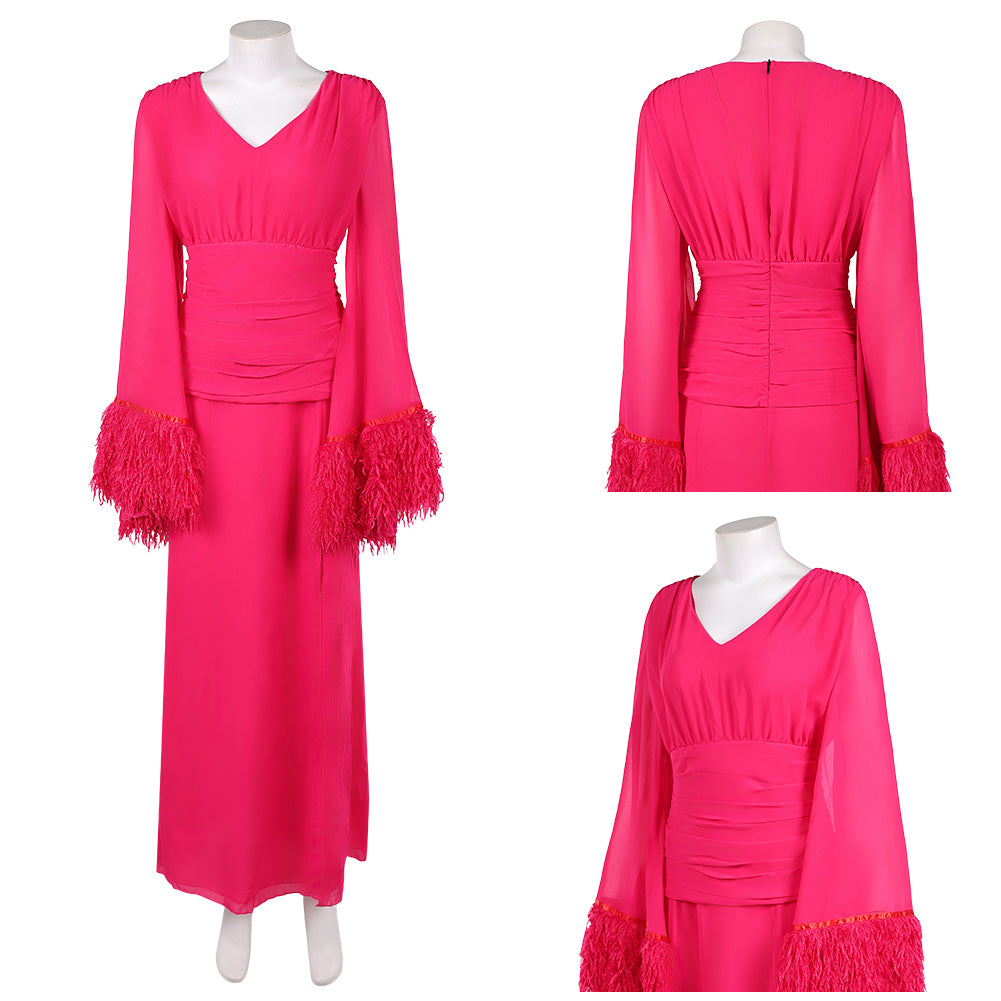 Deborah Vance rosa Kleid Hacks 5 Deborah Cosplay Kostüm