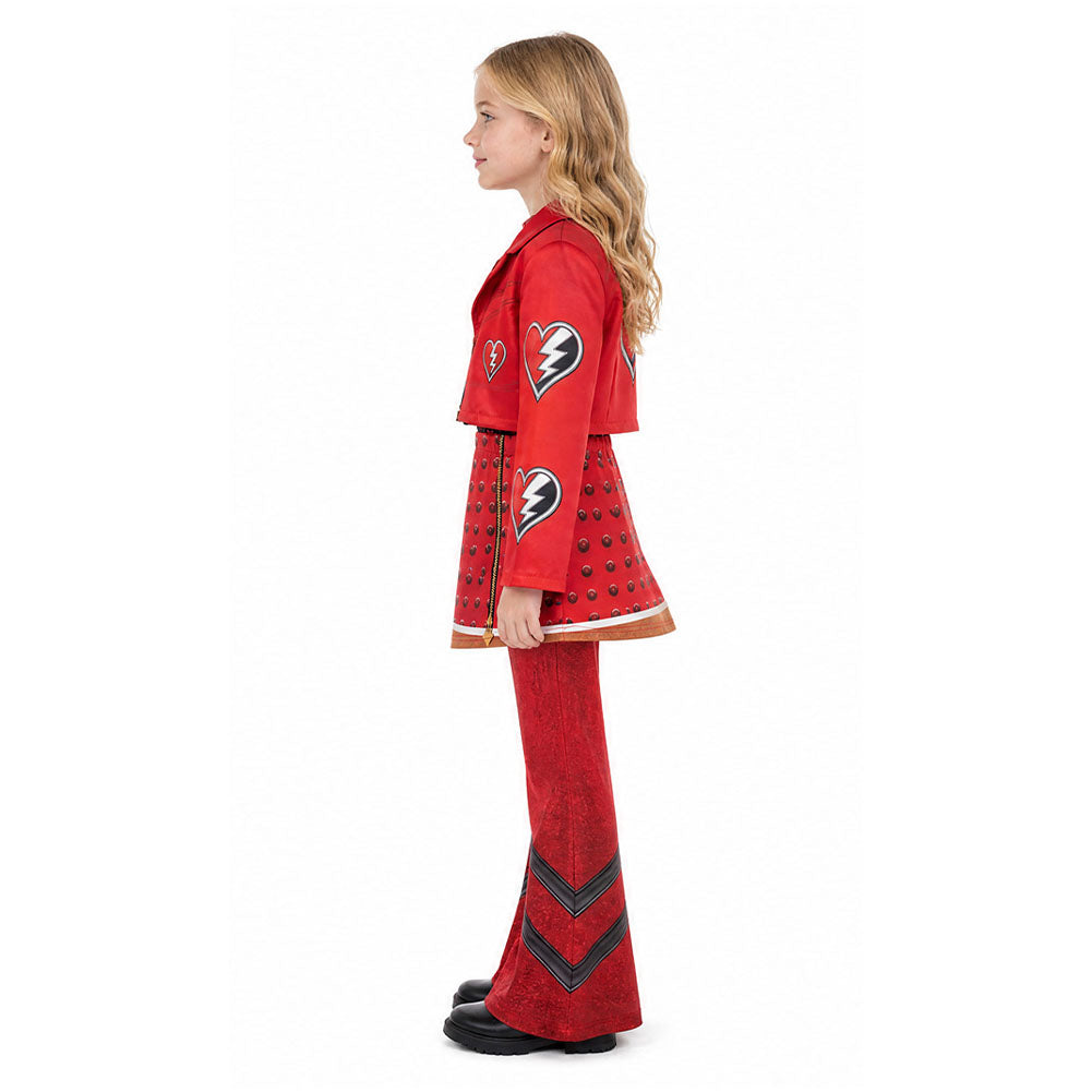 ​Descendants: Wicked Wonderland Red rot Kostüm Set Red Cosplay Outfit