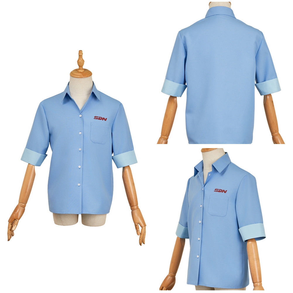 Dispatch Robert Robertson III blau Shirt Cosplay Kostüm