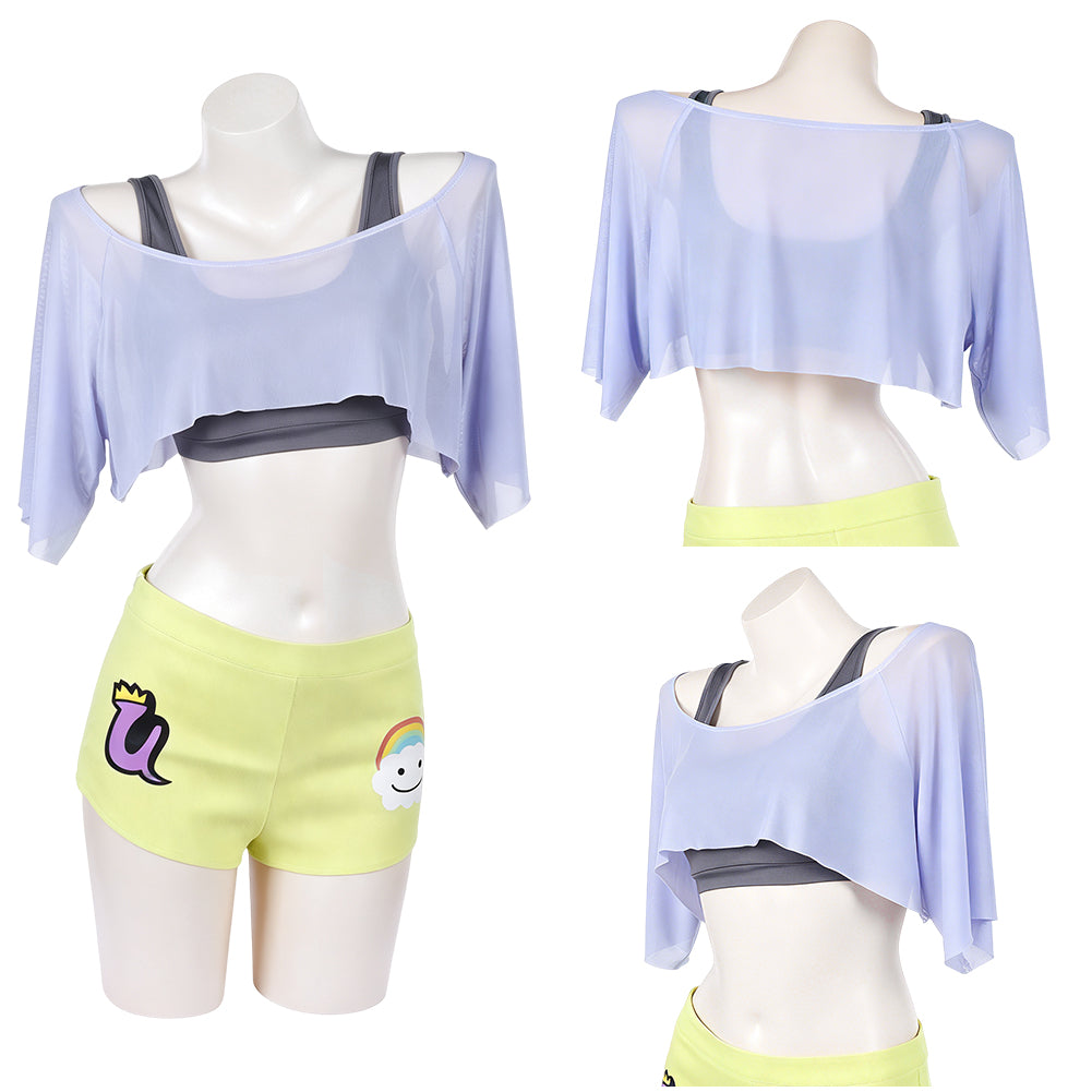 Diva Uta Kostüm Set One Piece Utahime Cosplay Outfit