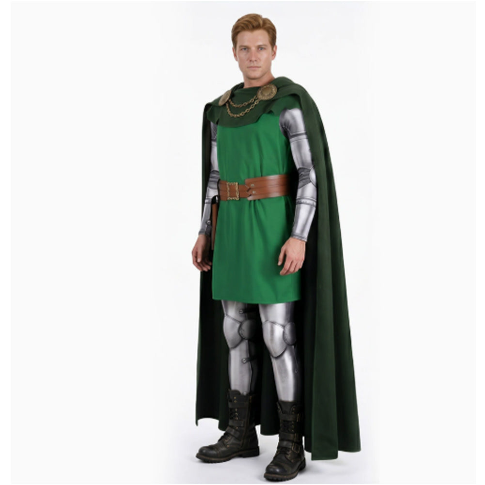 Doctor Doom grün Kostüm Set Avengers: Doomsday Doctor Doom Cosplay Outfit