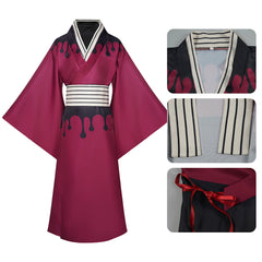 Douma rot Kimono Demon Slayer Douma Cosplay Kostüm