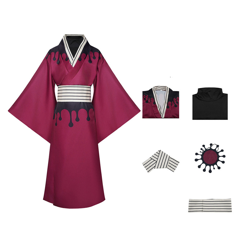 Douma rot Kimono Demon Slayer Douma Cosplay Kostüm