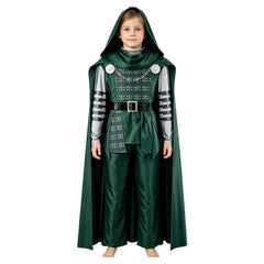 Dr. Doom Jungen grün Kostüm Set Avengers: Doomsday Dr. Doom Cosplay Outfit