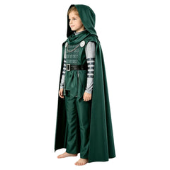 Dr. Doom Jungen grün Kostüm Set Avengers: Doomsday Dr. Doom Cosplay Outfit