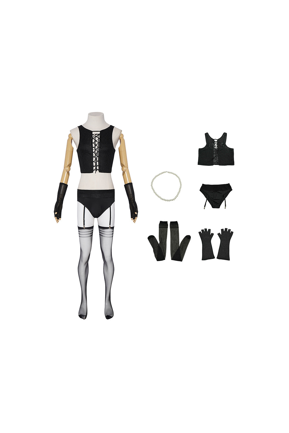 ​Dr. Frank-N-Furter schwarz Kostüm Set The Rocky Horror Picture Show Dr. Frank-N-Furter​ Cosplay Outfit