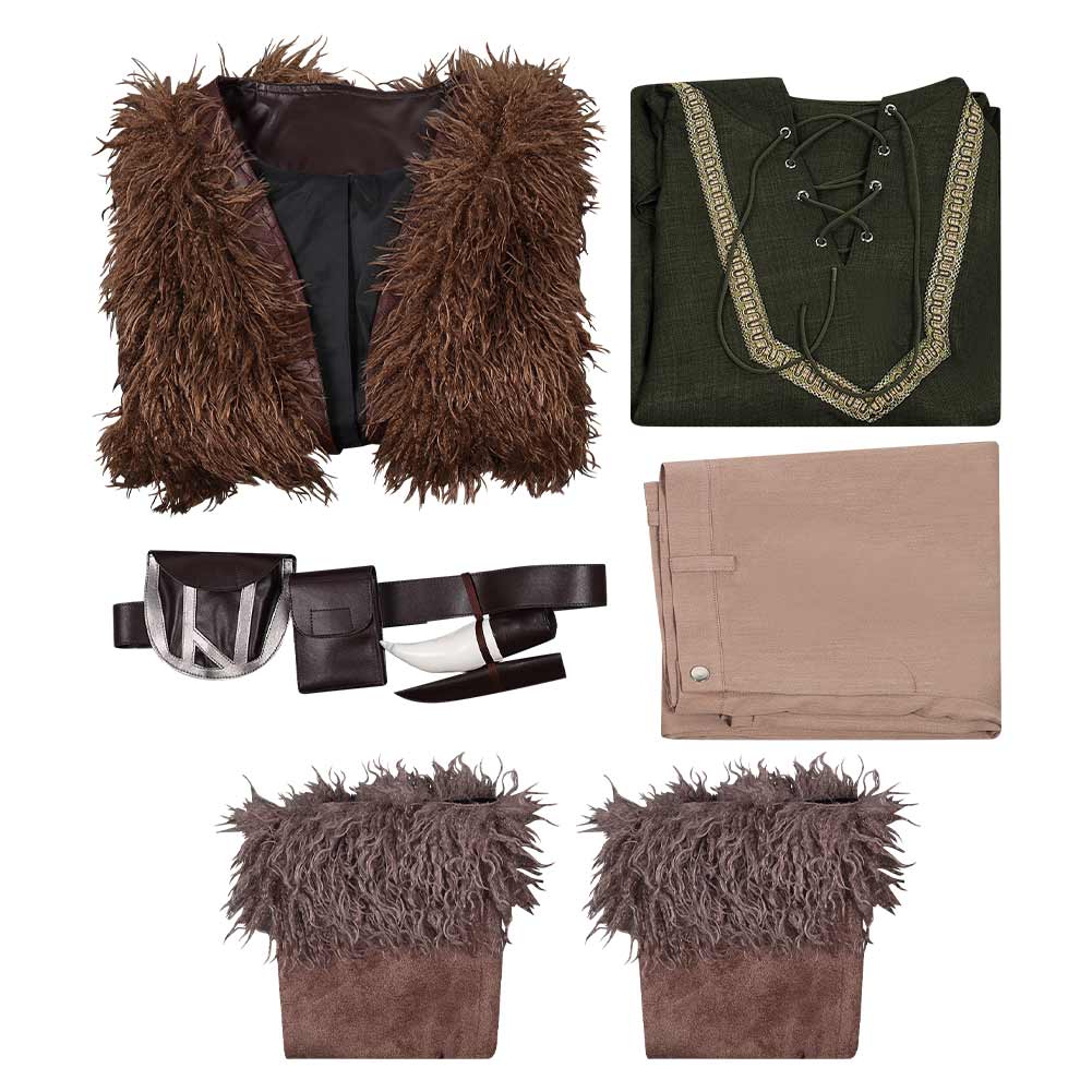 Drachenzähmen leicht gemacht Hicks der Hüne grün Kostüm Set Cosplay Outfits
