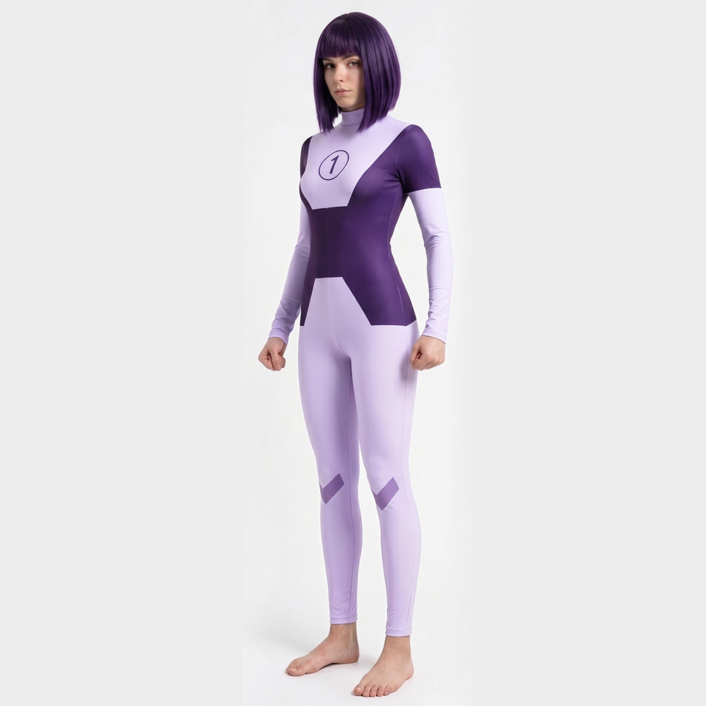 Dupli-Kate lila Overall Invincible Dupli-Kate Cosplay Outfit