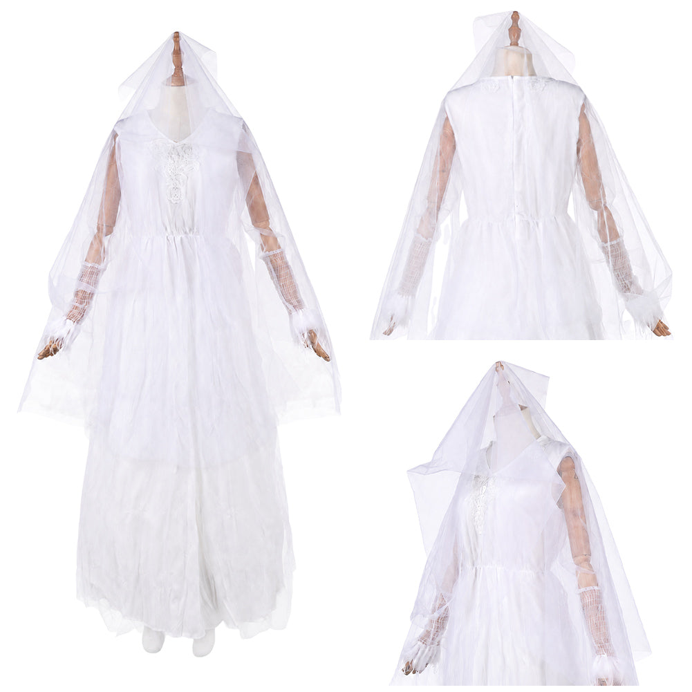 Ebenezer (2026) Ghost of Christmas Past weiß Kleid Cosplay Outfit