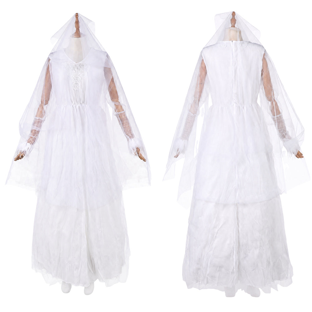 Ebenezer (2026) Ghost of Christmas Past weiß Kleid Cosplay Outfit
