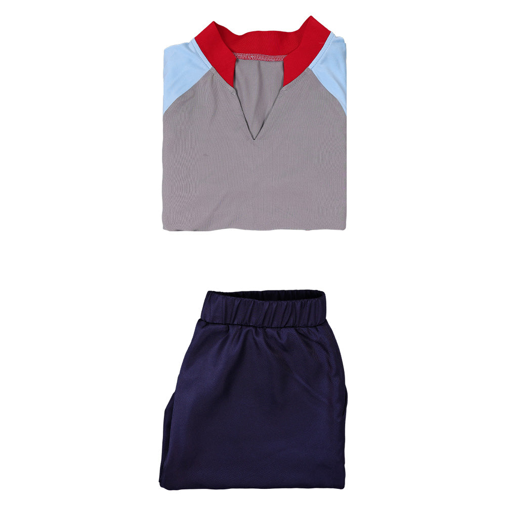 Eleven Stranger Things Jane Hopper grau Outfit Cosplay Kostüm Set