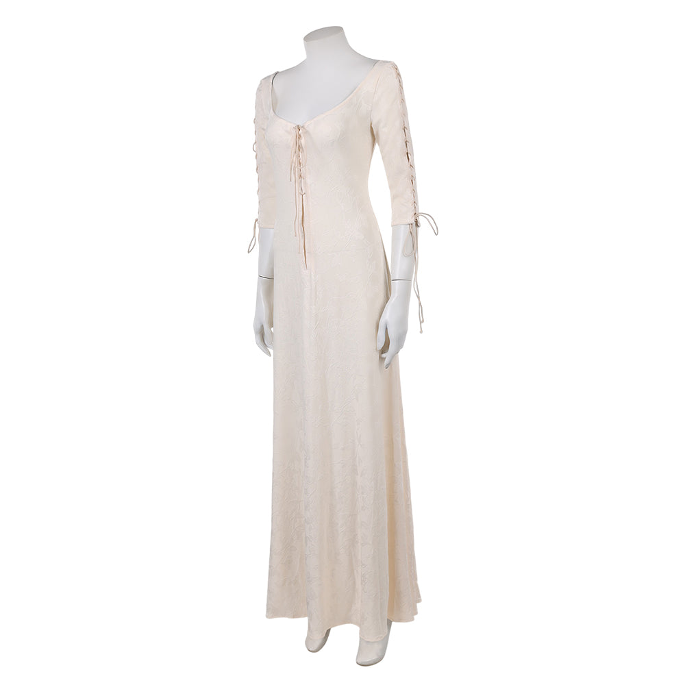 Elizabeth Swann weiß Kleid Pirates of the Caribbean 6 Elizabeth Cosplay Outfit