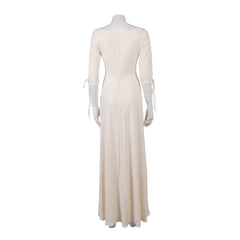 Elizabeth Swann weiß Kleid Pirates of the Caribbean 6 Elizabeth Cosplay Outfit