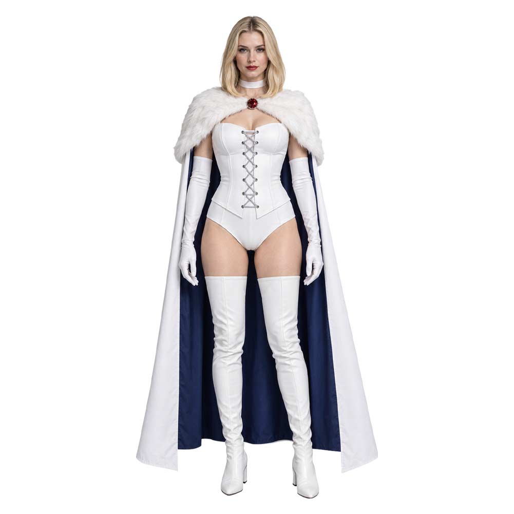Emma Frost weiß Kostüm Set ip White Queen Cosplay Outfit