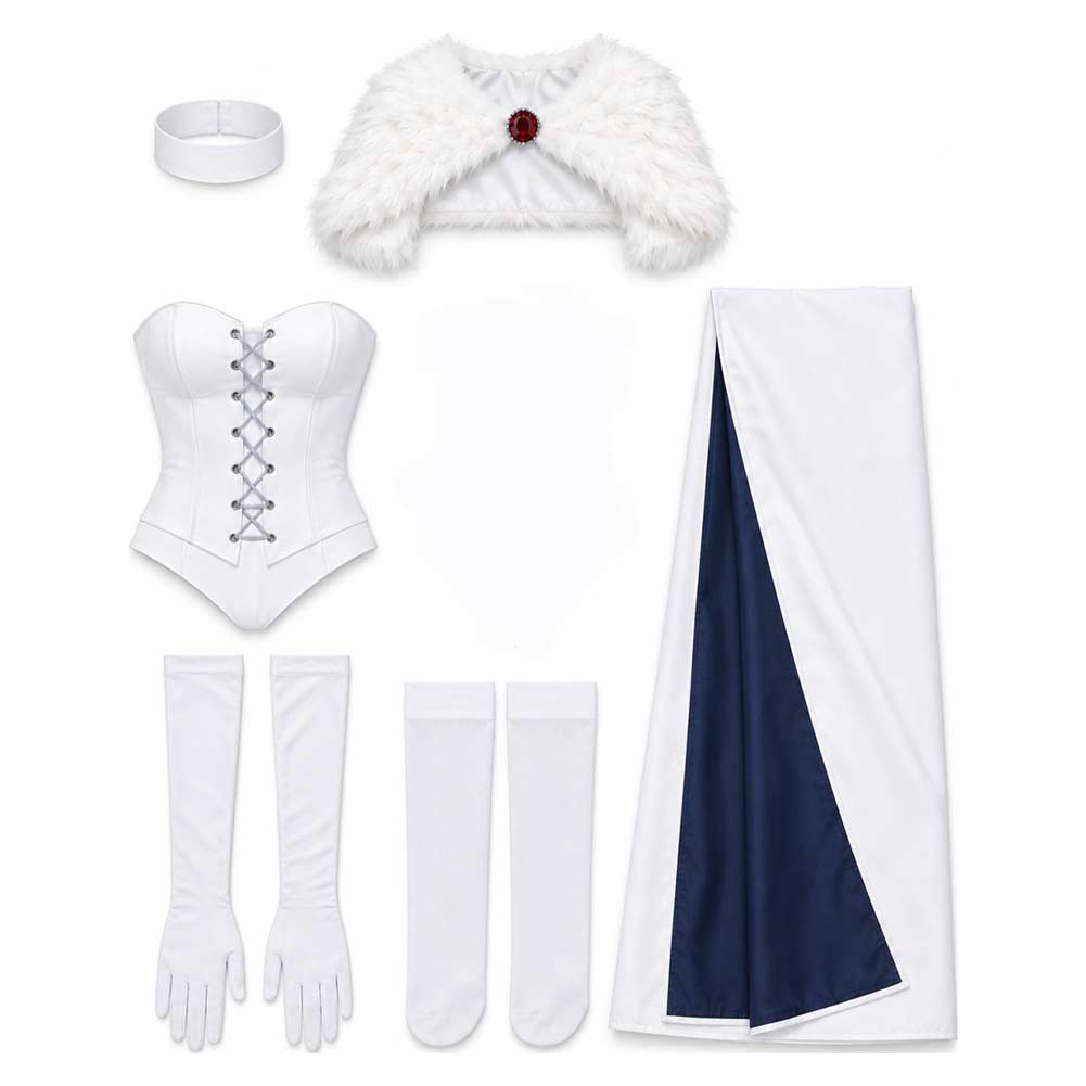Emma Frost weiß Kostüm Set ip White Queen Cosplay Outfit