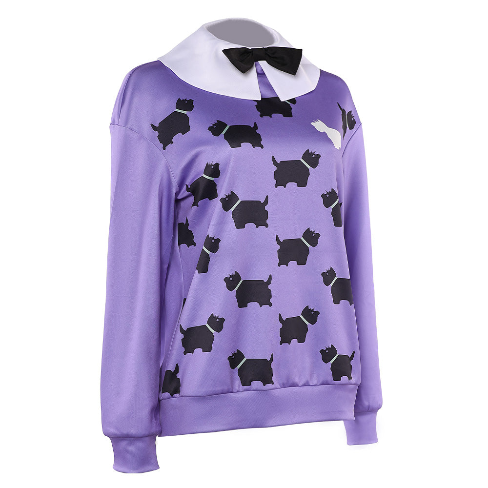 Erica Sinclair lila Hoodie Stranger Things Erica Cosplay Outfits