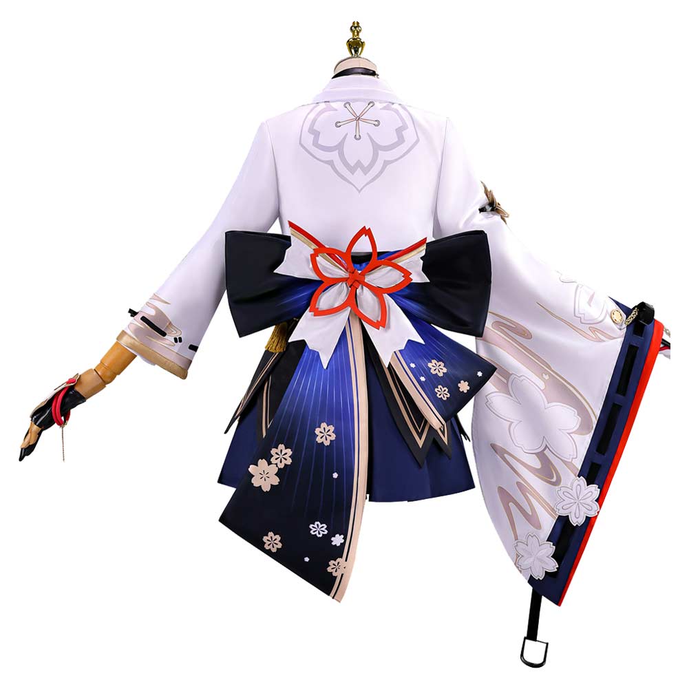 ​Evanescia weiß blau​ Kostüm Set Honkai: Star Rail Evanescia Cosplay Outfit