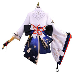 ​Evanescia weiß blau​ Kostüm Set Honkai: Star Rail Evanescia Cosplay Outfit