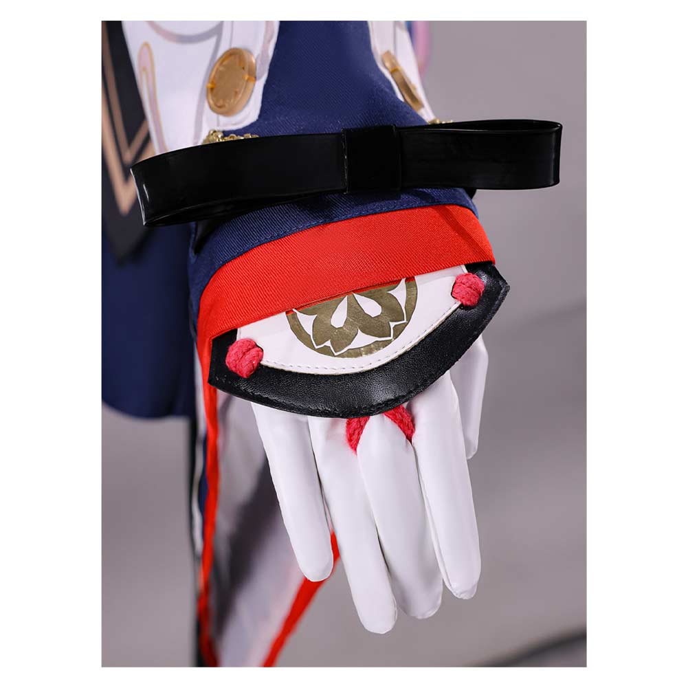 ​Evanescia weiß blau​ Kostüm Set Honkai: Star Rail Evanescia Cosplay Outfit