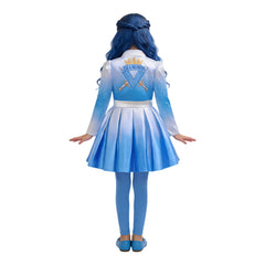 Evie blau Mädchen Kostüm Set Descendants Evie Cosplay Outfit