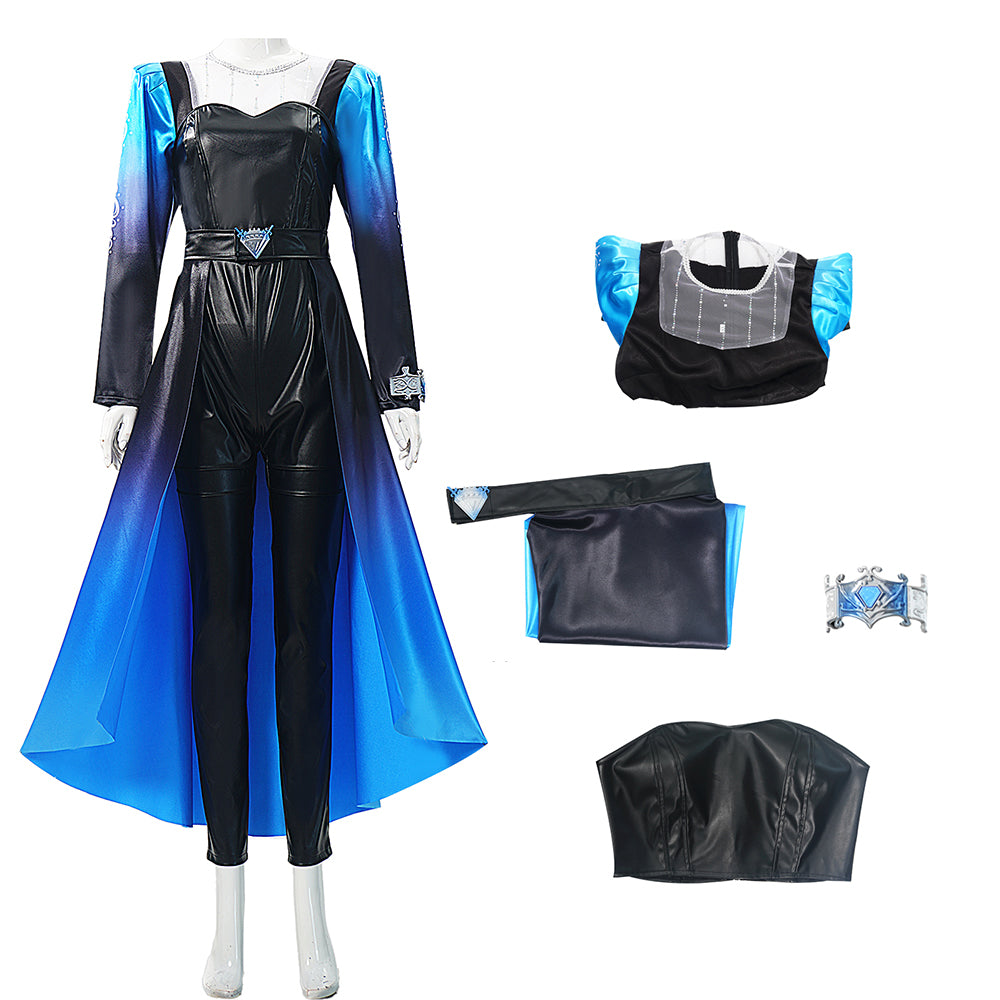 Evie blau schwarz Outfit Descendants: Wicked Wonderland Evie Cosplay Kostüm
