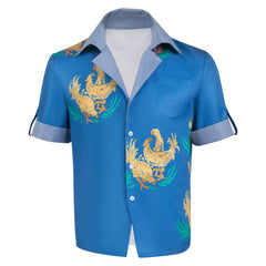 Final Fantasy VII Cloud Strife blaues T-Shirt Sommer Shirts