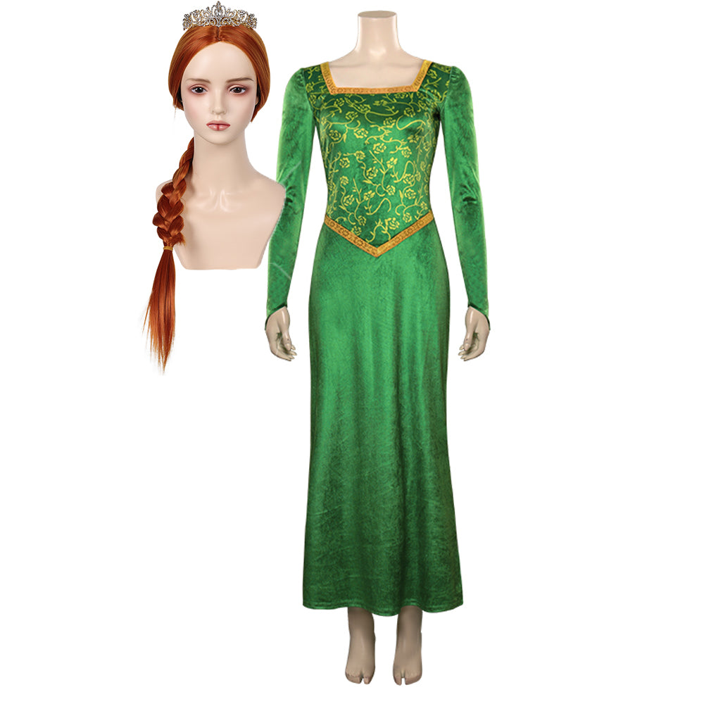 Shrek Prinzessin Fiona Kleid Cosplay Kostüm