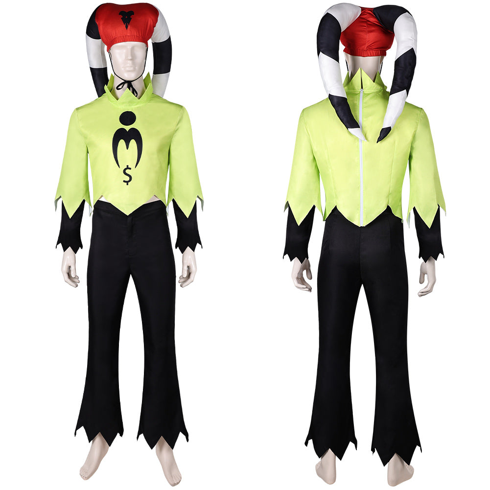 Fizzarolli gelb Kostüm Set Helluva Boss Fizzarolli Cosplay Outfits