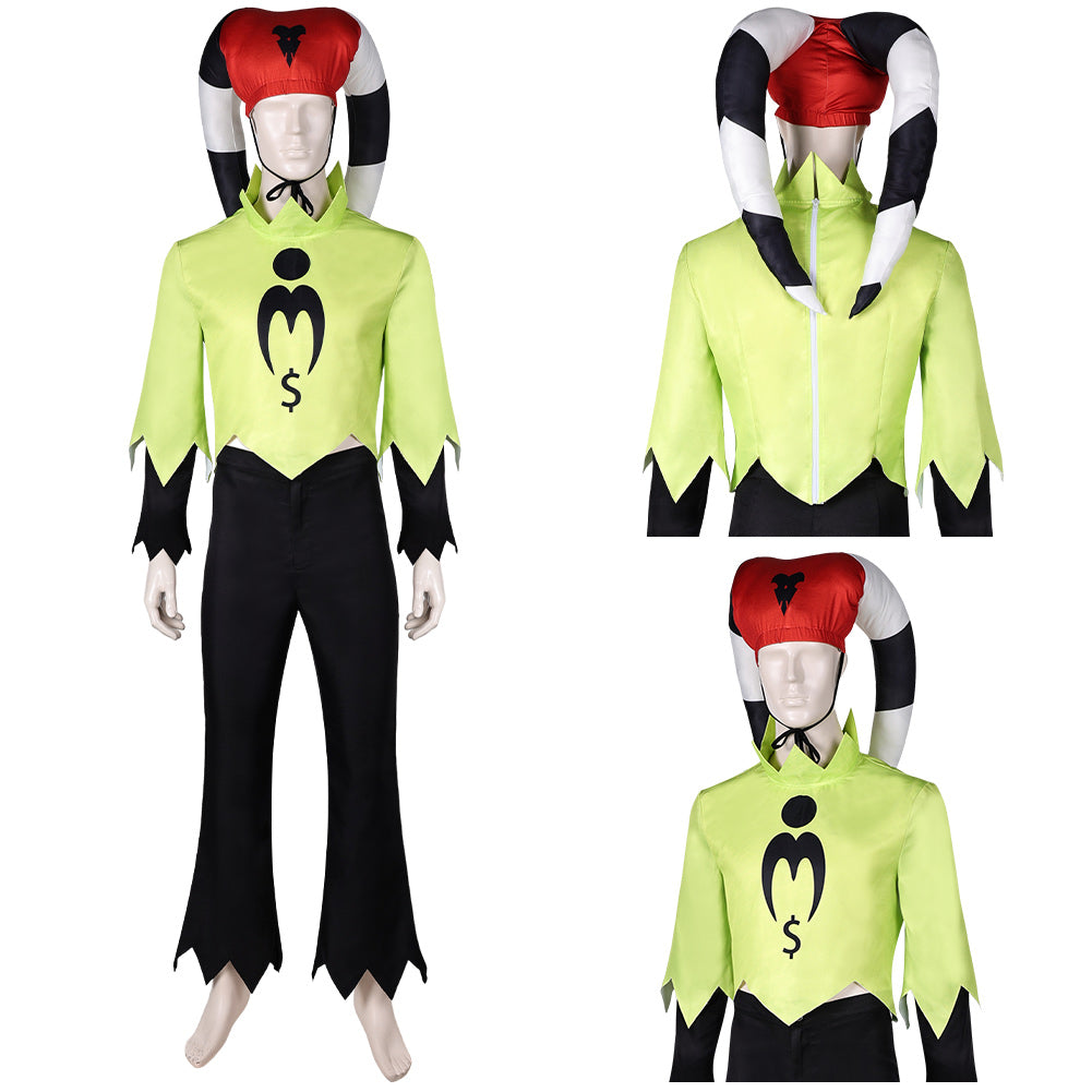 Fizzarolli gelb Kostüm Set Helluva Boss Fizzarolli Cosplay Outfits