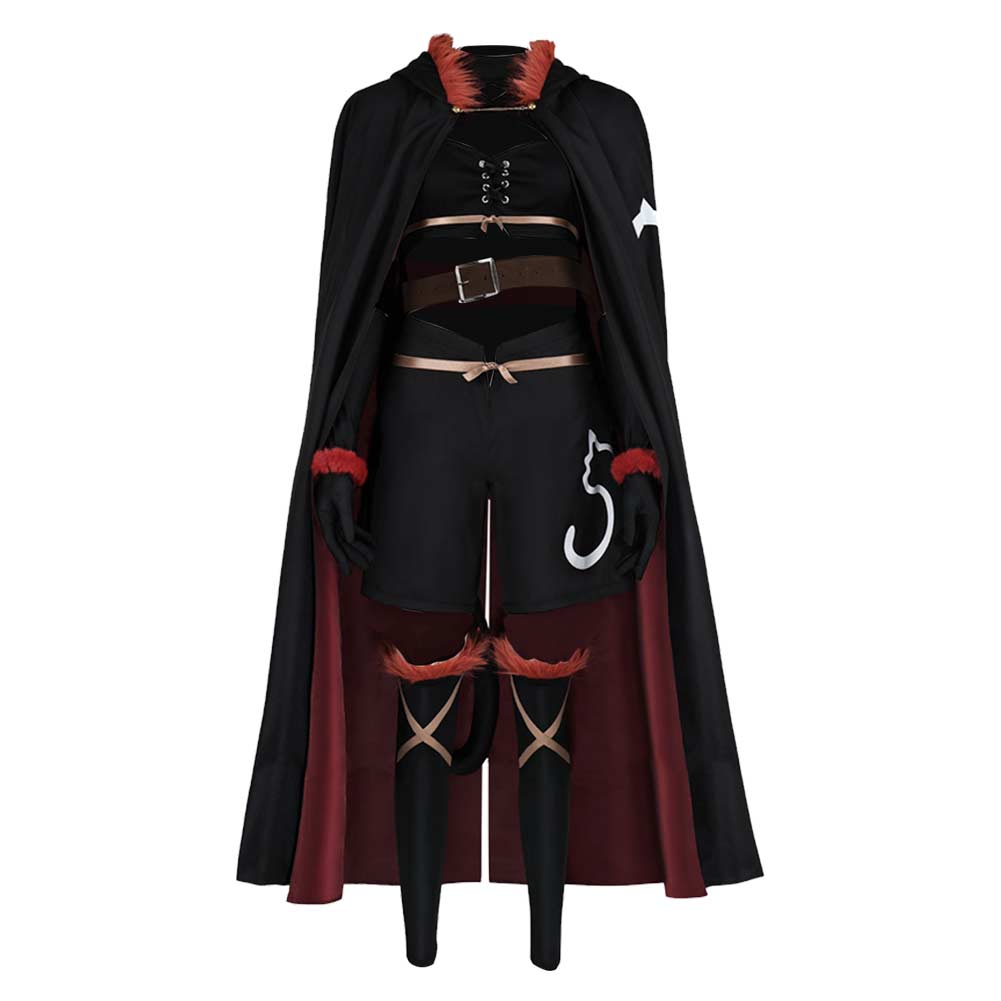 Fran schwarz Kostüm Set Reincarnated as a Sword Fran Cosplay Outfit