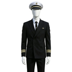 Frank Abagnale Jr. schwarz Kostüm Set Catch Me If You Can Frank Abagnale Jr. Cosplay Outfit