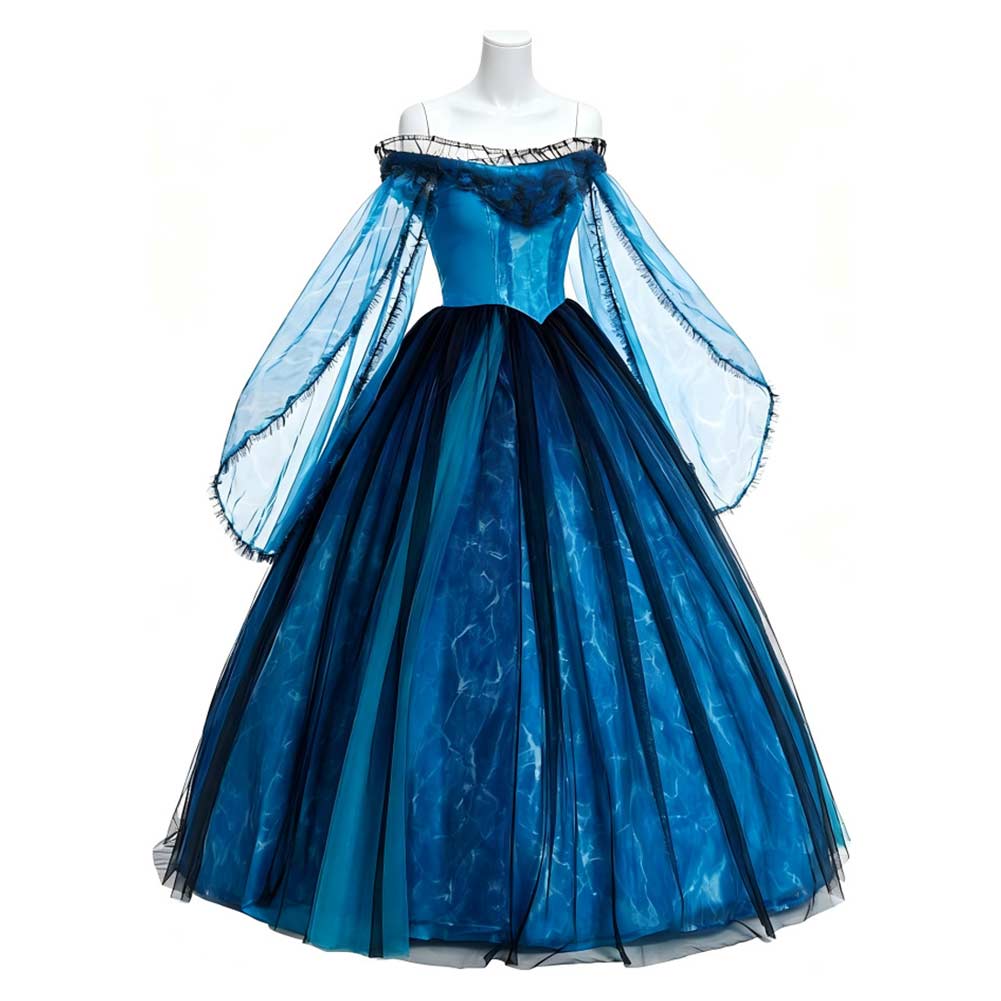 Frankenstein Elizabeth Harlander blau Kleid Cosplay Kostüm