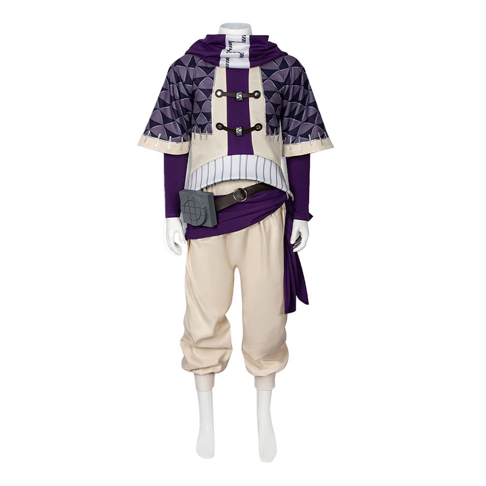 Fu Orostor lila Kostüm Set Gachiakuta Fu Orostor Cosplay Outfit