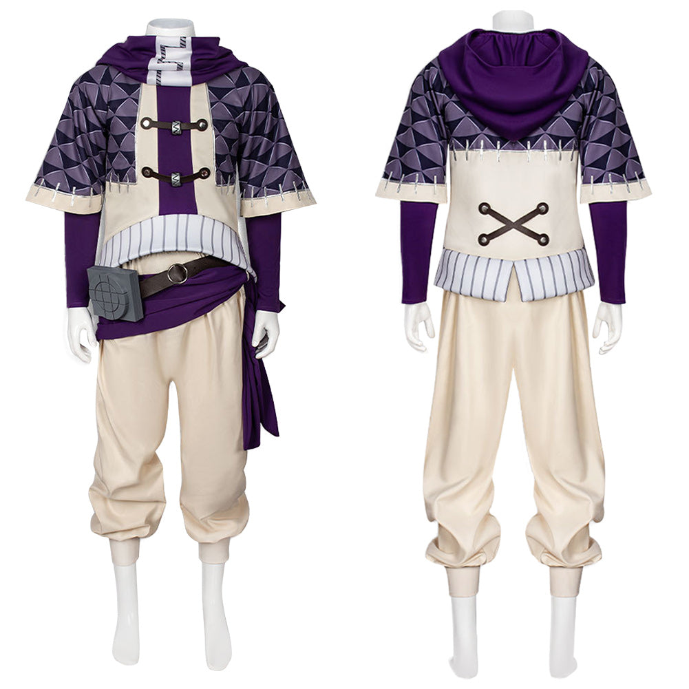Fu Orostor lila Kostüm Set Gachiakuta Fu Orostor Cosplay Outfit