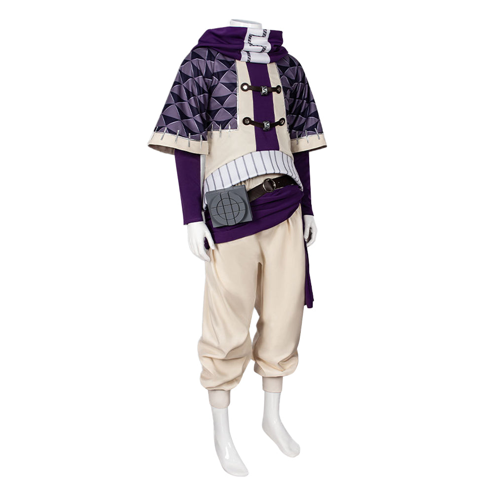 Fu Orostor lila Kostüm Set Gachiakuta Fu Orostor Cosplay Outfit