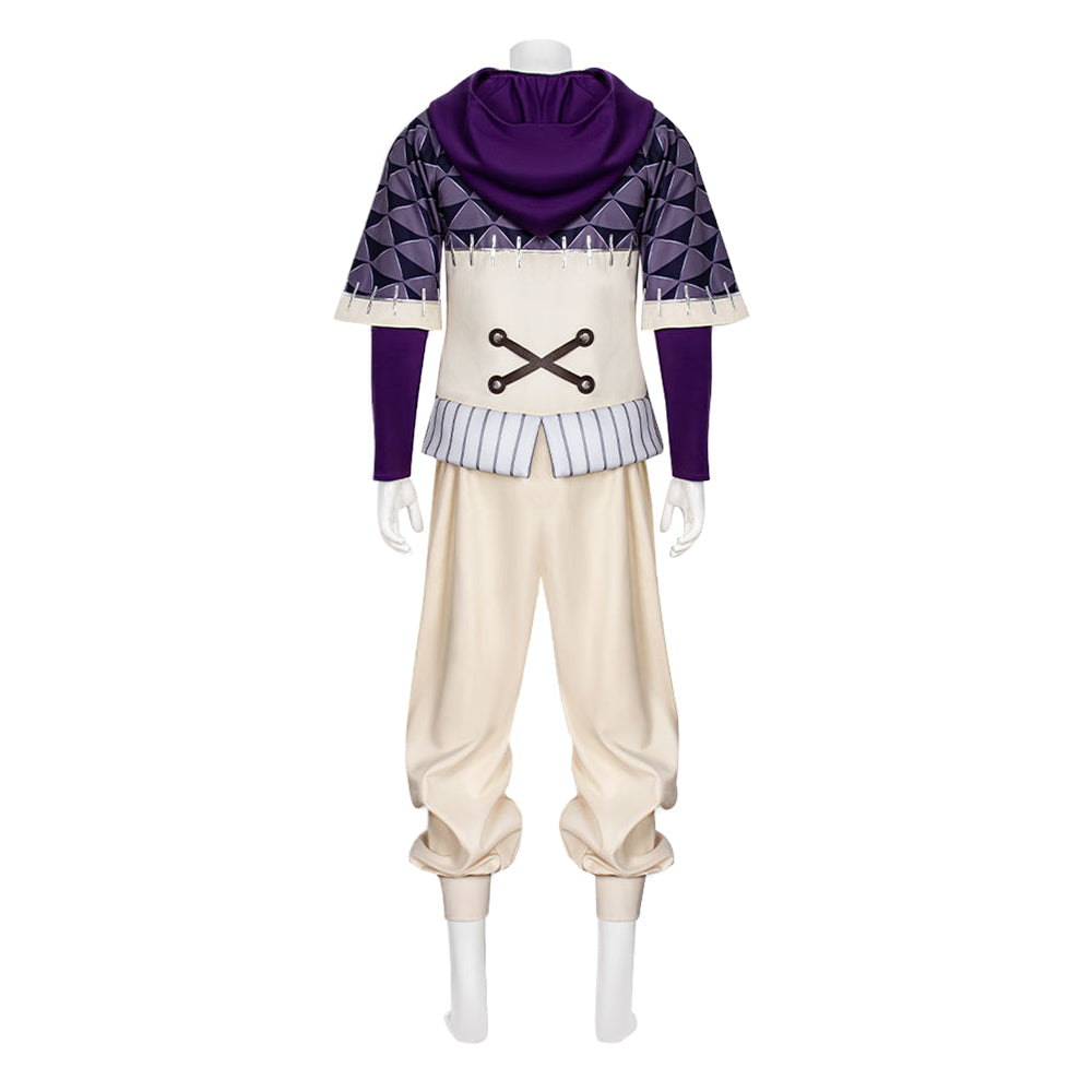Fu Orostor lila Kostüm Set Gachiakuta Fu Orostor Cosplay Outfit