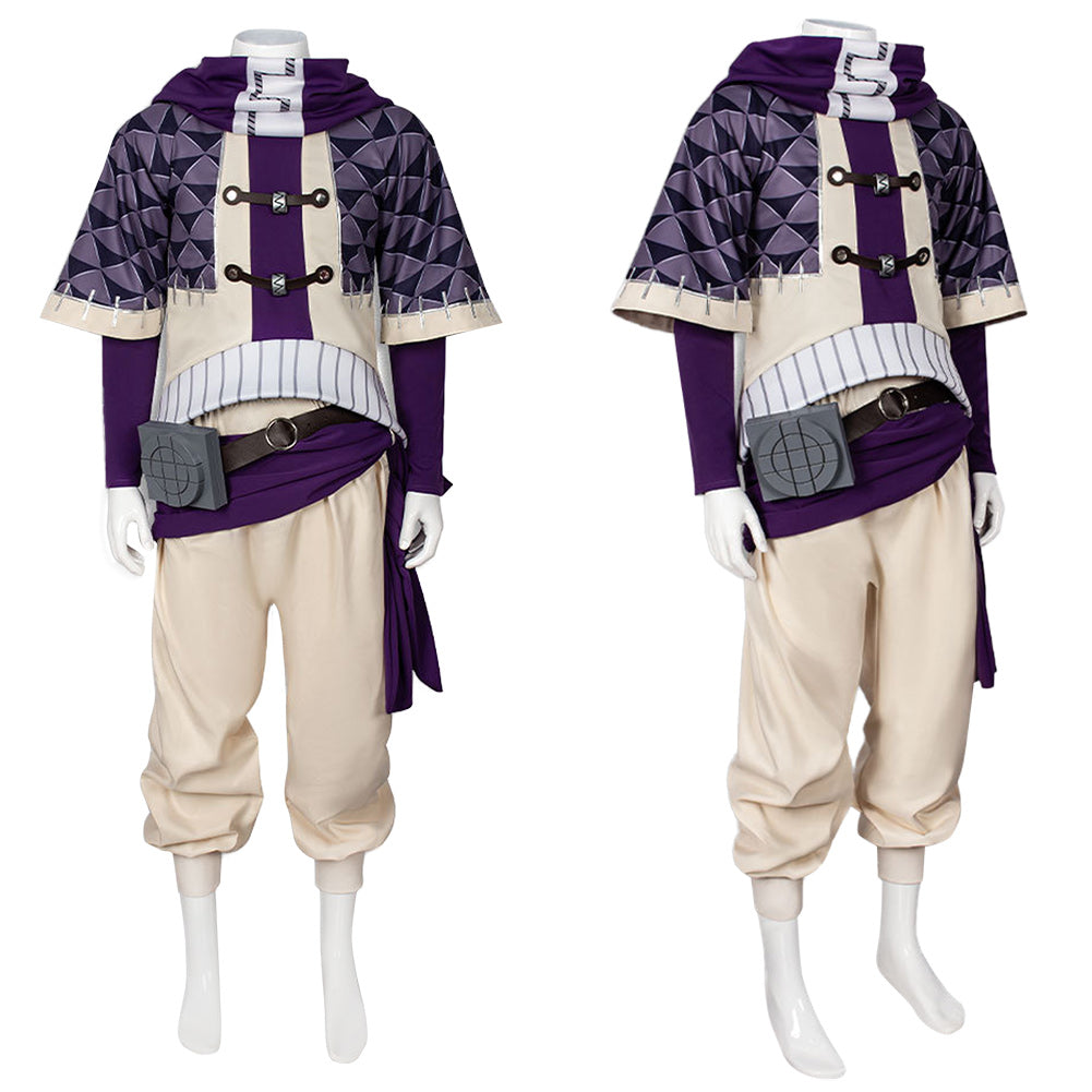 Fu Orostor lila Kostüm Set Gachiakuta Fu Orostor Cosplay Outfit