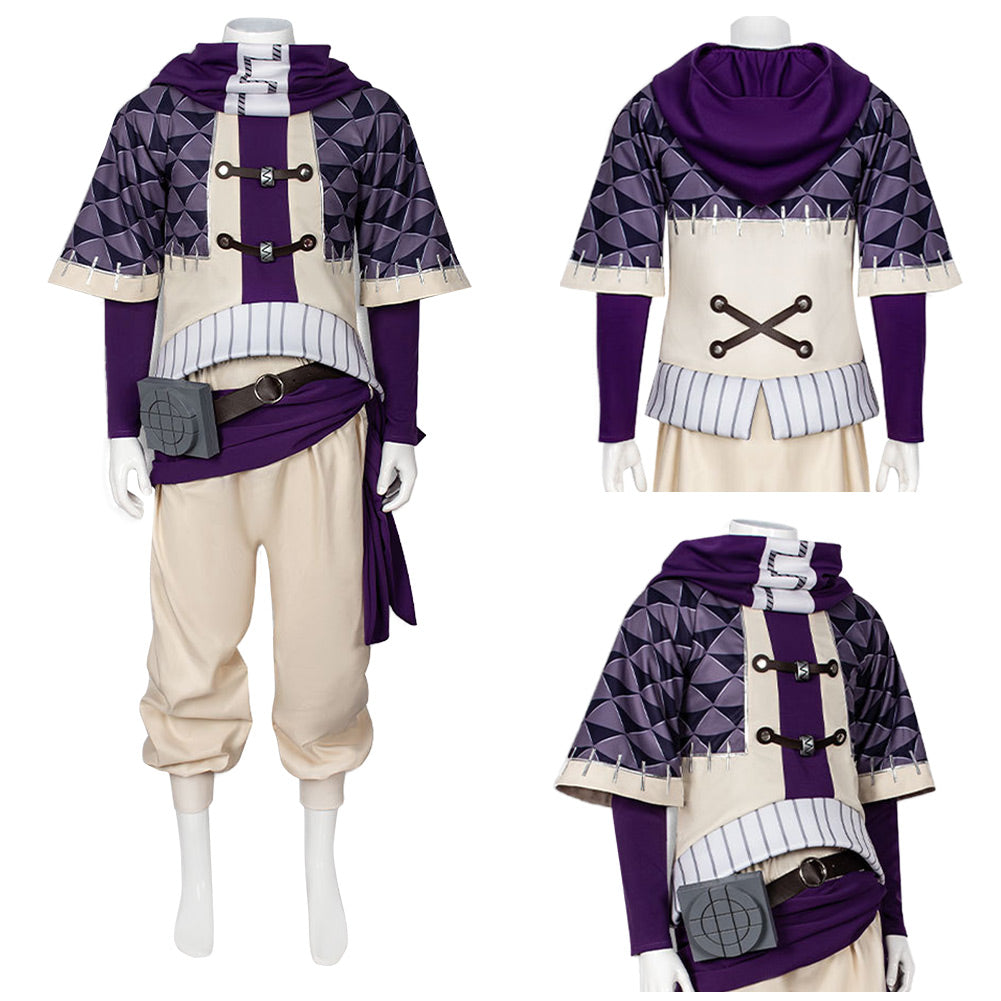 Fu Orostor lila Kostüm Set Gachiakuta Fu Orostor Cosplay Outfit