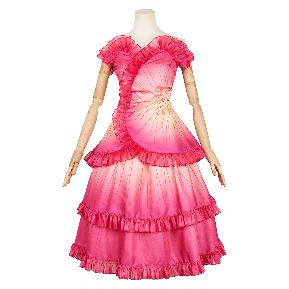 Glinda Damen rosa Kleid Wicked Glinda Cosplay Kostüm