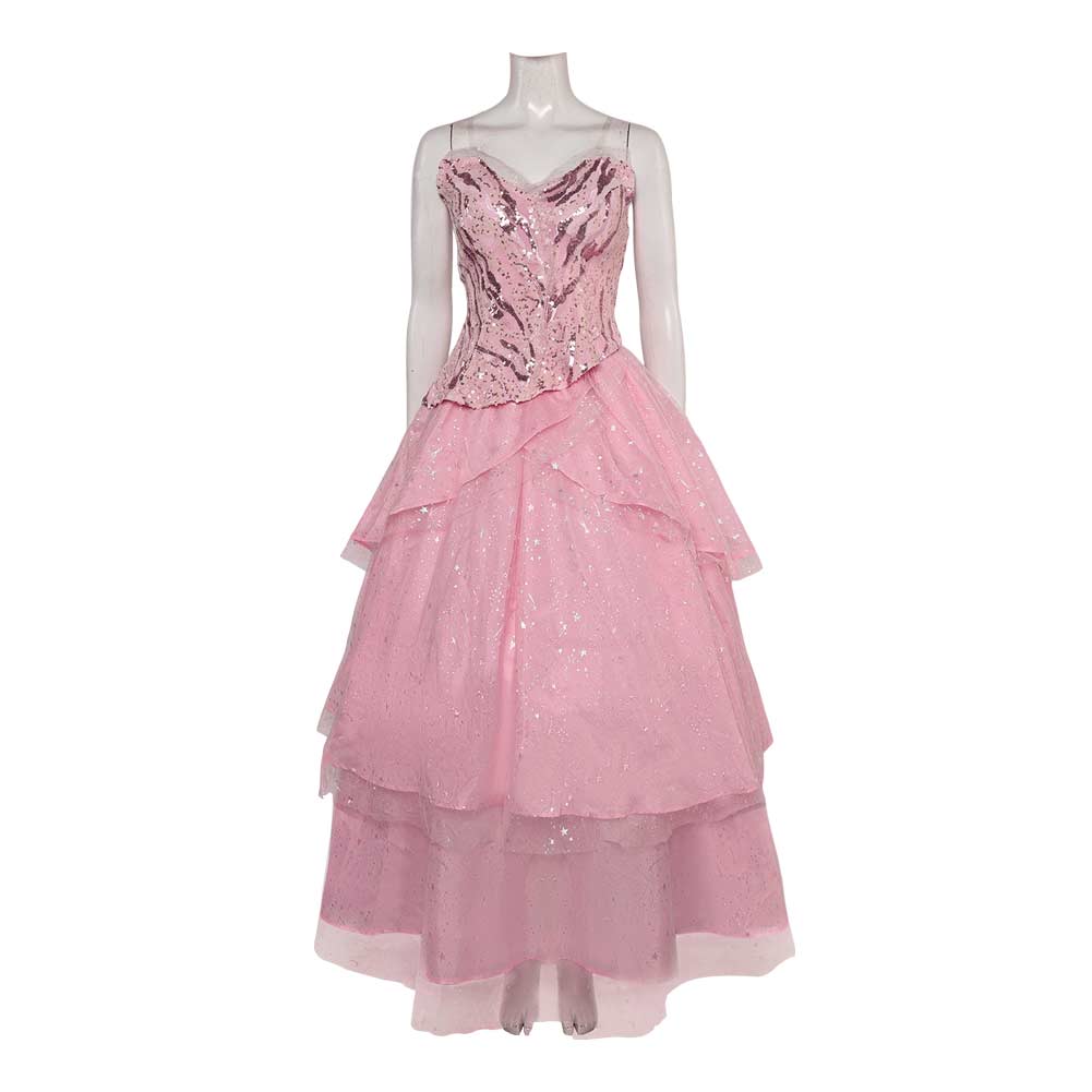 Glinda rosa Kleid elegant Kleid Wicked Glinda Cosplay Kostüm