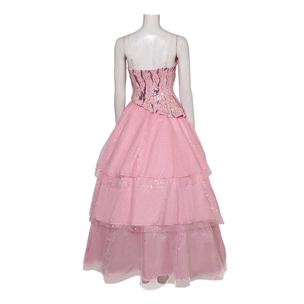 Glinda rosa Kleid elegant Kleid Wicked Glinda Cosplay Kostüm