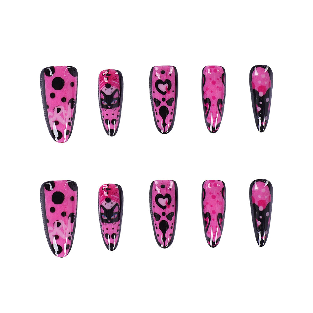 Grease: Rise of the Pink Ladies Pink‑Lady künstliche Fingernägel Cosplay Requisite